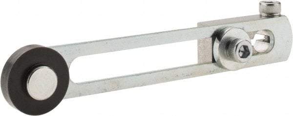Square D - 1.38 to 3.38 Inch Long, 1/4 Inch Diameter, Cast Zinc Body, Limit Switch Adjustable Roller Lever - 1/4 Inch Face Width, Nylon Roller, For Use with Limit Switches - Apex Tool & Supply