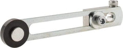 Square D - 1.38 to 3.38 Inch Long, 1/4 Inch Diameter, Cast Zinc Body, Limit Switch Adjustable Roller Lever - 1/4 Inch Face Width, Nylon Roller, For Use with Limit Switches - Apex Tool & Supply