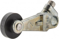 Square D - 1-1/2 Inch Long, 1/4 Inch Diameter, Cast Zinc Body, Limit Switch Lever Roller - 1/4 Inch Face Width, Nylon Roller, For Use with Limit Switches - Apex Tool & Supply