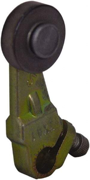 Square D - 1-1/2 Inch Long, 1/4 Inch Diameter, Cast Zinc Body, Limit Switch Lever Roller - 1/4 Inch Face Width, Steel Roller, For Use with Limit Switches - Apex Tool & Supply