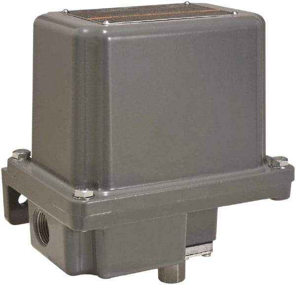 Square D - 7 and 9 NEMA Rated, SPDT, 1.5 to 75 psi, Electromechanical Pressure and Level Switch - Fixed Pressure, 120 VAC at 6 Amp, 125 VDC at 0.22 Amp, 240 VAC at 3 Amp, 250 VDC at 0.27 Amp, 1/4 Inch Connector, Screw Terminal, For Use with 9012G - Apex Tool & Supply