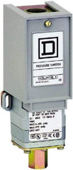 Square D - 1 NEMA Rated, SPDT, 1.5 to 75 psi, Electromechanical Pressure and Level Switch - Adjustable Pressure, 120 VAC at 6 Amp, 125 VDC at 0.22 Amp, 240 VAC at 3 Amp, 250 VDC at 0.27 Amp, 1/4 Inch Connector, Screw Terminal, For Use with 9012G - Apex Tool & Supply