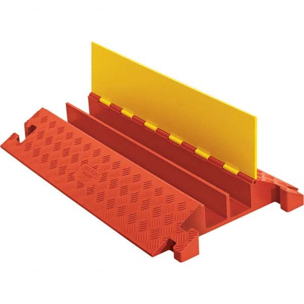 Checkers - On Floor Cable Covers Cover Material: Polyurethane Number of Channels: 2 - Apex Tool & Supply