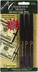 Dri-Mark - Black Counterfeit Detector Marker - Felt Tip, Chemically Sensitive Ink - Apex Tool & Supply