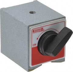 SPI - 2-1/4" Long x 2" Wide x 2-1/8" High Magnetic Indicator Base with On/Off Switch - 160 Lb Magnetic Pull - Apex Tool & Supply