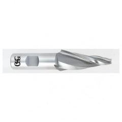 1/8 x 1/2 x 3/4 x 2-3/4 3 Fl HSS-CO Tapered Center Cutting End Mill -  Bright - Apex Tool & Supply
