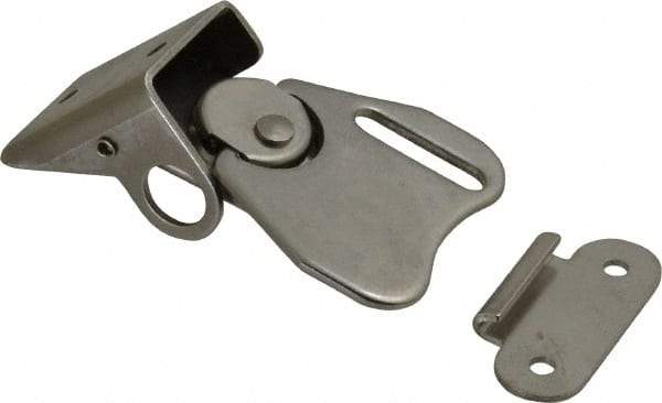 Value Collection - 2.51" Long x 1-1/2" Wide x 0.94" High, Padlockable Latch Wing Turn Latch - Stainless Steel, with Stainless Steel Finish - Apex Tool & Supply