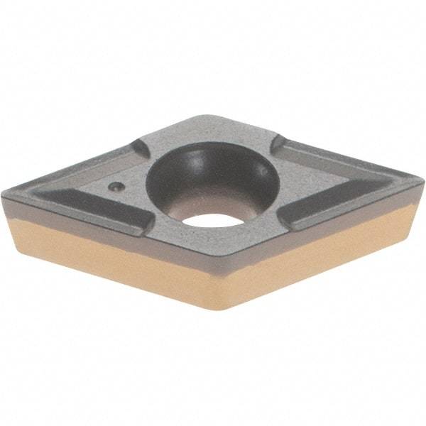 Iscar - DCMT2-0 Grade IC8250 Carbide Turning Insert - TiCN/Al2O3/TiN Finish, 55° Diamond, 1/4" Inscr Circle, 3/32" Thick, 0.0079" Corner Radius - Apex Tool & Supply
