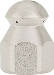 Value Collection - 4,200 psi Fixed, Sewer Pressure Washer Nozzle - 6mm Orifice Diam, 1/4" Thread - Apex Tool & Supply