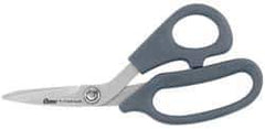 Clauss - 2" LOC, 7" OAL Titanium Shears - Ambidextrous, Offset Handle, For General Purpose Use - Apex Tool & Supply
