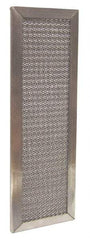 Made in USA - 10" Noml Height x 20" Noml Width x 2" Noml Depth, 75% Capture Efficiency, Permanent Air Filter - MERV 4, Aluminum Mesh, Integrated Aluminum Frame, 350 Max FPM, 1,000 CFM - Apex Tool & Supply