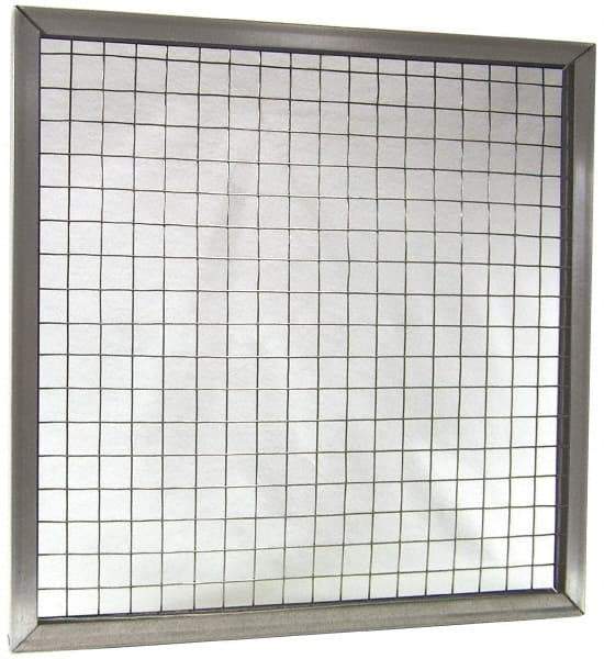 Made in USA - Galvanized Steel Wire Air Filter Frame - 16" Noml Height x 2" Noml Depth x 20" Noml Width, For Use with Filter Pads - Apex Tool & Supply