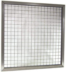 Made in USA - Galvanized Steel Wire Air Filter Frame - 16" Noml Height x 2" Noml Depth x 20" Noml Width, For Use with Filter Pads - Apex Tool & Supply