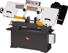Rong Fu - 5 x 16" Max Capacity, Manual Step Pulley Horizontal Bandsaw - 114, 196, 288 & 377 SFPM Blade Speed, 110 Volts, 45°, 1.5 hp, 1 Phase - Apex Tool & Supply