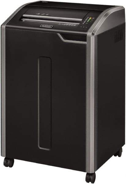 FELLOWES - 7/32" Strip, 38 Sheet Strip Cut Commercial Shredder - 20" Long x 25" Wide x 37-1/4" High, Level 2 Security, 35 Gal Wastebasket - Apex Tool & Supply
