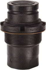 Parker - 1" Nominal Flow, 1 Thread, Nonspill Quick Disconnect Coupling - 60 Max psi, 40 to 140°F, Polypropylene Coupling, Fluorocarbon O-Ring - Apex Tool & Supply