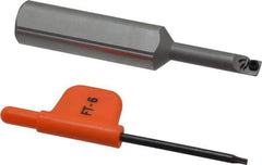 Kennametal - 0.23" Min Bore Diam, 2-3/4" OAL, 1/2" Shank Diam, CSBI Indexable Boring Bar - 1" Max Bore Depth, CDC Insert, Screw Holding Method - Apex Tool & Supply