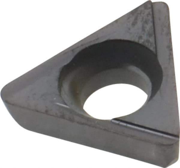 Kennametal - TPCG222 Grade KC5010 Carbide Boring Insert - TiC/TiCN/TiN Finish, 60° Triangle, 11° Relief Angle, 1/4" Inscr Circle, 3/32" Thick, 1/32" Corner Radius - Apex Tool & Supply