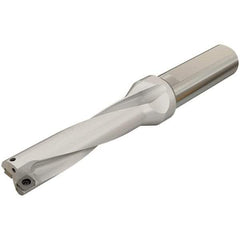 Iscar - 168mm Max Drill Depth, 4xD, 42mm Diam, Indexable Insert Drill - 2 Inserts, 40mm Shank Diam, Whistle Notch Shank - Apex Tool & Supply