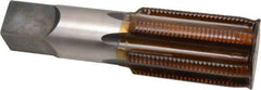 Hertel - 2-8 UNS 6 Flute Bright Finish High Speed Steel Straight Flute Standard Hand Tap - Plug, Right Hand Thread, 7-5/8" OAL, 3-9/16" Thread Length, H6 Limit - Apex Tool & Supply