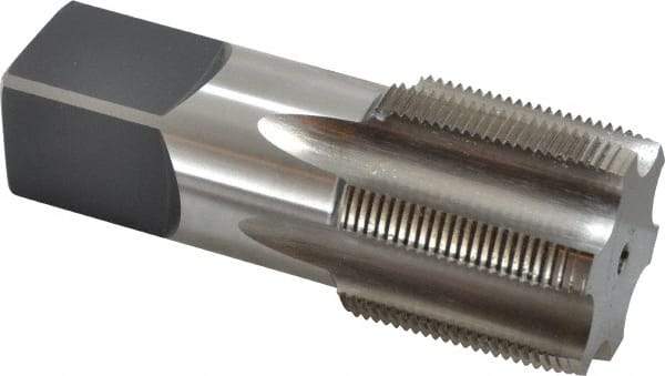 Hertel - 2-12 UNF 6 Flute Bright Finish High Speed Steel Straight Flute Standard Hand Tap - Plug, Right Hand Thread, 5" OAL, 2" Thread Length, H6 Limit - Apex Tool & Supply