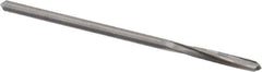 Hertel - 3/32" Solid Carbide 4 Flute Chucking Reamer - Spiral Flute, Straight Shank, 1/2" Flute Length, 2" OAL - Apex Tool & Supply