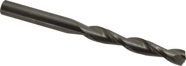Hertel - 21/64" 135° Solid Carbide Jobber Drill - Right Hand Cut, Parabolic Flute, 4" OAL, Split Point - Apex Tool & Supply