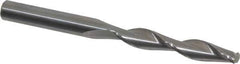 Hertel - 11/32" 135° Solid Carbide Jobber Drill - Right Hand Cut, Parabolic Flute, 4" OAL, Split Point - Apex Tool & Supply