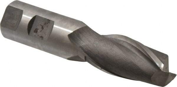 Hertel - 25mm, 2" LOC, 1" Shank Diam, 4-1/2" OAL, 2 Flute, Cobalt Square End Mill - Single End, Uncoated, Centercutting, Right Hand Cut - Apex Tool & Supply