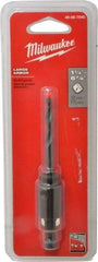 Milwaukee Tool - 1-1/4 to 6" Tool Diam Compatibility, Straight Shank, Steel Integral Pilot Drill, Hole Cutting Tool Arbor - 3/8" Min Chuck, Threaded Shank Attachment, For Hole Saws - Apex Tool & Supply