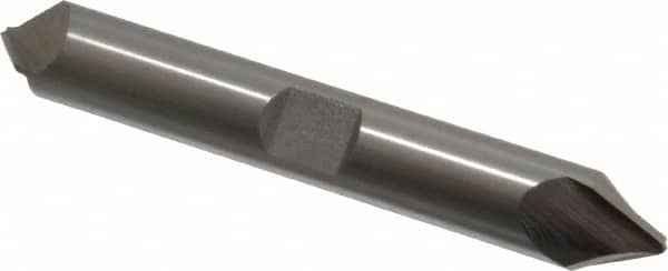 Hertel - 3/8" Diam Double End Cobalt Chamfer Mill - Apex Tool & Supply