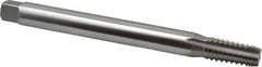 Hertel - 1/4-18 NPTF, 5 Flute, Bright Finish, High Speed Steel, Extension Pipe Tap - 6" OAL, 9/16" Shank Diam, 1-1/16" Thread Length, 0.421" Square Size - Exact Industrial Supply