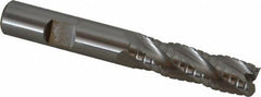 Hertel - 1/2" Diam, 1-5/8" LOC, 4 Flute Cobalt Roughing & Finishing Square End Mill - Uncoated, 3-5/8" OAL, 1/2" Shank Diam, Straight Shank, Non-Centercutting - Apex Tool & Supply