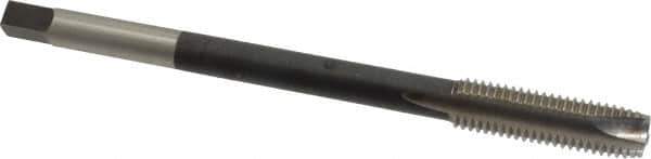 Hertel - M12x1.75 Metric Coarse 3 Flute D6 High Speed Steel Spiral Point Extension Tap - Plug Chamfer, 6" OAL, 6H Class of Fit - Apex Tool & Supply