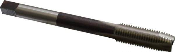Hertel - M16x2.00 Metric Coarse 3 Flute D7 High Speed Steel Spiral Point Extension Tap - Plug Chamfer, 6" OAL, 6H Class of Fit - Apex Tool & Supply