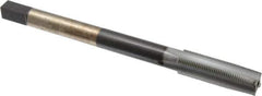Hertel - 7/8-14 UNF, 4 Flutes, Chrome Finish, High Speed Steel, Nut Tap - 10" Overall Length, 2-3/4" Thread Length - Apex Tool & Supply