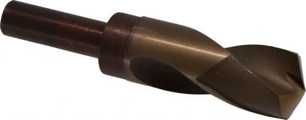 Hertel - 1-11/32" Drill, 135° Point, Cobalt Silver Deming & Reduced Shank Drill Bit - Apex Tool & Supply