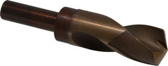 Hertel - 1-11/32" Drill, 135° Point, Cobalt Silver Deming & Reduced Shank Drill Bit - Apex Tool & Supply