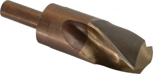 Hertel - 1-3/4" Drill, 135° Point, Cobalt Silver Deming & Reduced Shank Drill Bit - Apex Tool & Supply