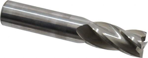 Hertel - 16mm, 32mm LOC, 16mm Shank Diam, 89mm OAL, 4 Flute, Solid Carbide Square End Mill - Single End, Uncoated, 30° Helix, Centercutting, Right Hand Cut - Apex Tool & Supply