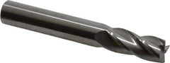 Hertel - 10mm, 25mm LOC, 10mm Shank Diam, 70mm OAL, 4 Flute, Solid Carbide Square End Mill - Single End, Uncoated, 30° Helix, Centercutting, Right Hand Cut - Apex Tool & Supply