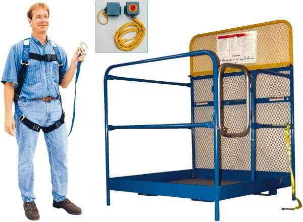 Vestil - 60" Platform - Forklift Work Platform, 1,000 Lb Capacity, 60" Platform Height, 48" Base Width x 48" Base Depth - Apex Tool & Supply