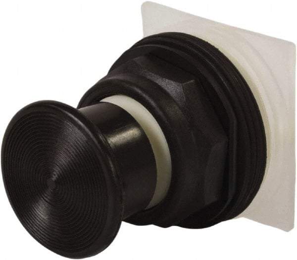 Schneider Electric - 30mm Mount Hole, Extended Straight, Pushbutton Switch Only - Black Pushbutton, Momentary (MO) - Apex Tool & Supply