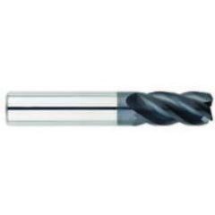 5/32" Dia. - 7/16" LOC - 2" OAL - .010-.015 Radius 4 FL Carbide S/E HP End Mill-AlTiN - Apex Tool & Supply