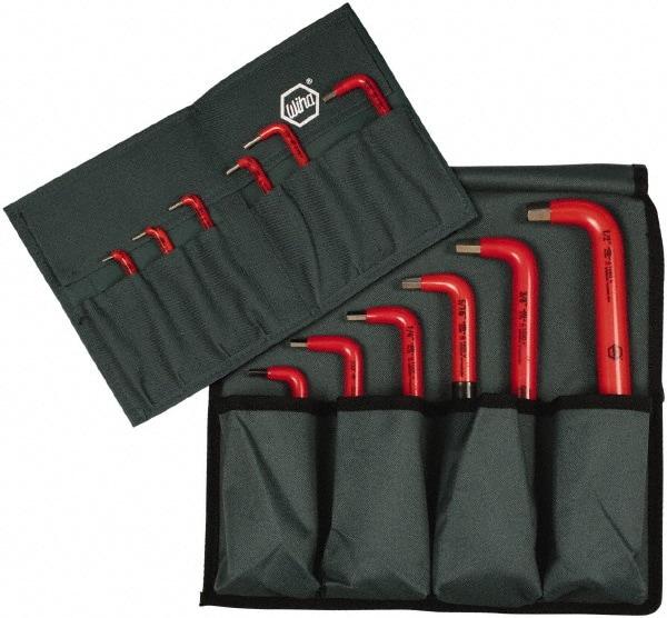 Wiha - 12 Piece Insulated L-Key Ball End Hex Key Set - Hex Range 1/16 to 1/2" - Apex Tool & Supply