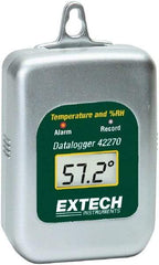 Extech - -40 to 185°F, 0 to 100% Humidity Range, Temp Recorder - Apex Tool & Supply