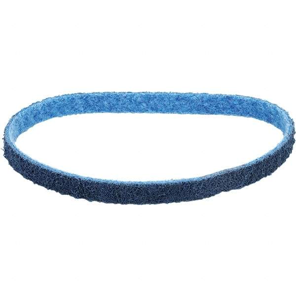 Dynabrade - 3/4" Wide x 20-1/2" OAL, Aluminum Oxide Abrasive Belt - Aluminum Oxide, Very Fine, Nonwoven, Cloth Backing, Wet/Dry - Apex Tool & Supply