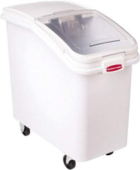Rubbermaid - Rectangular, White Polypropylene Food Bin - 28" High x 15-1/2" Wide x 29-1/2" Long - Apex Tool & Supply