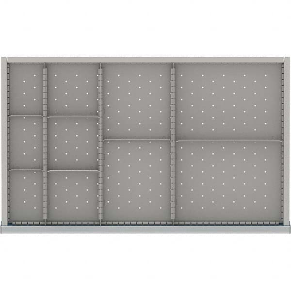 LISTA - 10-Compartment Drawer Divider Layout for 3.15" High Drawers - Apex Tool & Supply