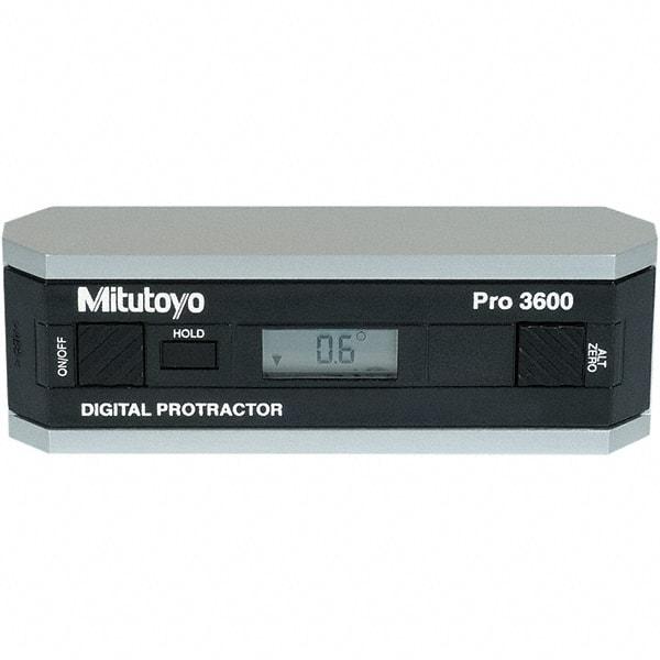 Mitutoyo - Digital & Dial Protractors Style: Digital Measuring Range (Degrees): 360.00 - Apex Tool & Supply